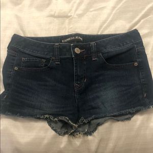 Express Frayed Jean Shorts